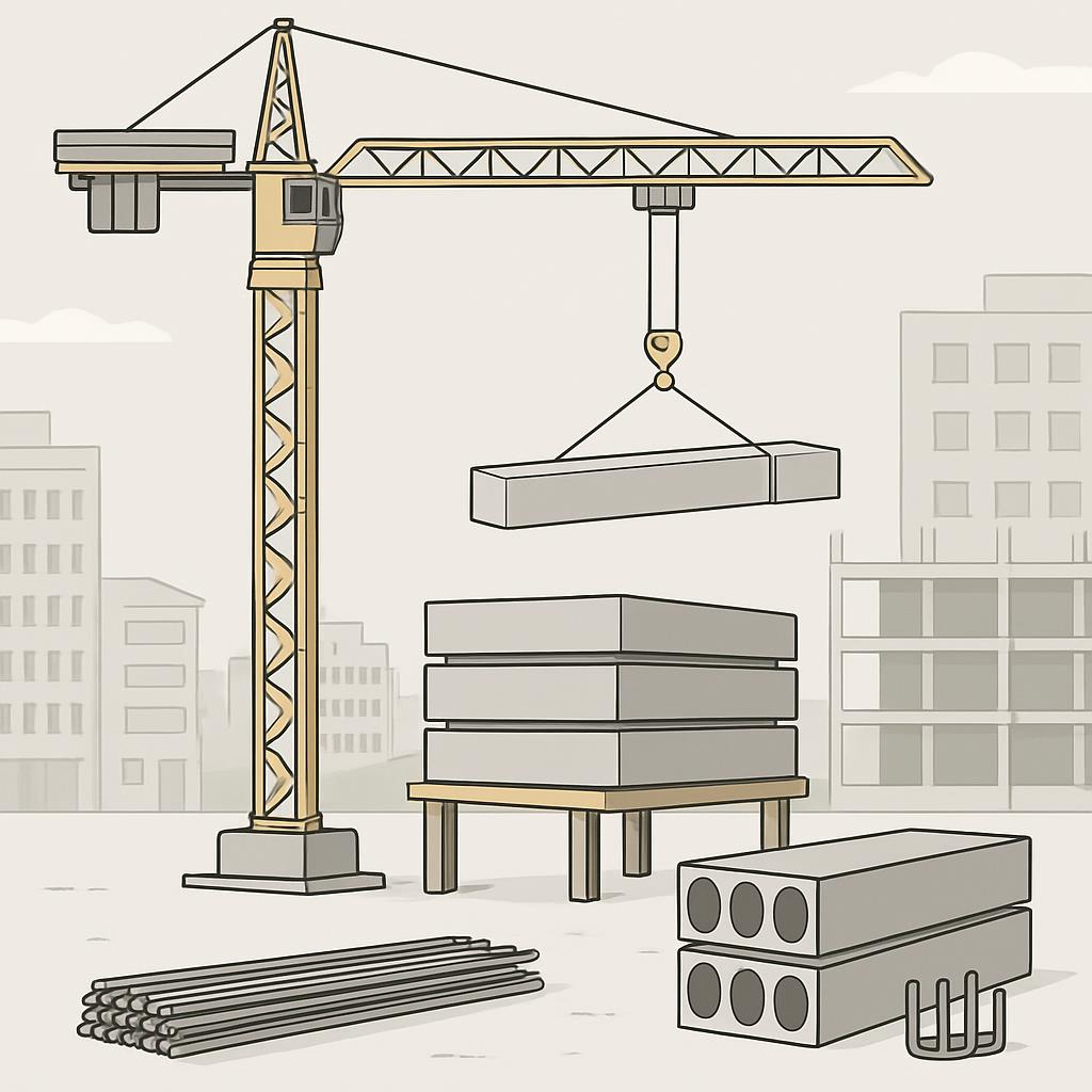 La imagen representa un línea con detalles de un refrigerador. (Note: 'crane' is 'línea' in spanish)